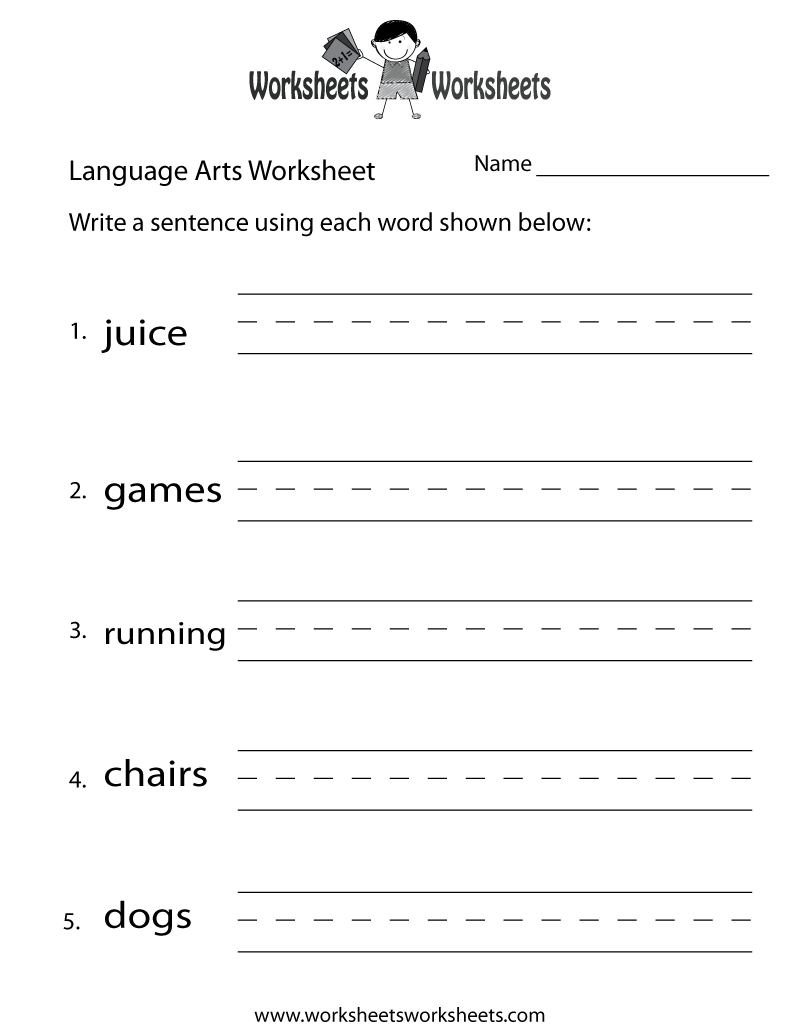 Free Printable Language Arts Worksheets For 7th Grade