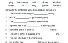 Free Printable Noun Worksheets For 5th Grade Learning How To Read