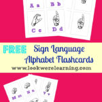 FREE Sign Language Alphabet Cards Free Homeschool Deals