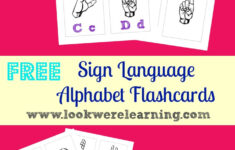 FREE Sign Language Alphabet Cards Free Homeschool Deals