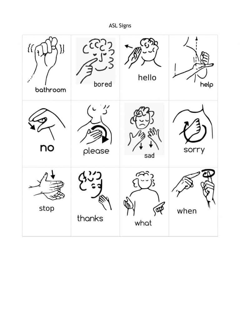 Freebie Friday Free Printable ASL Alphabet Flashcards Pack Sign 