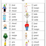French Beginner Vocabulary Tests And Word Search Puzzles French