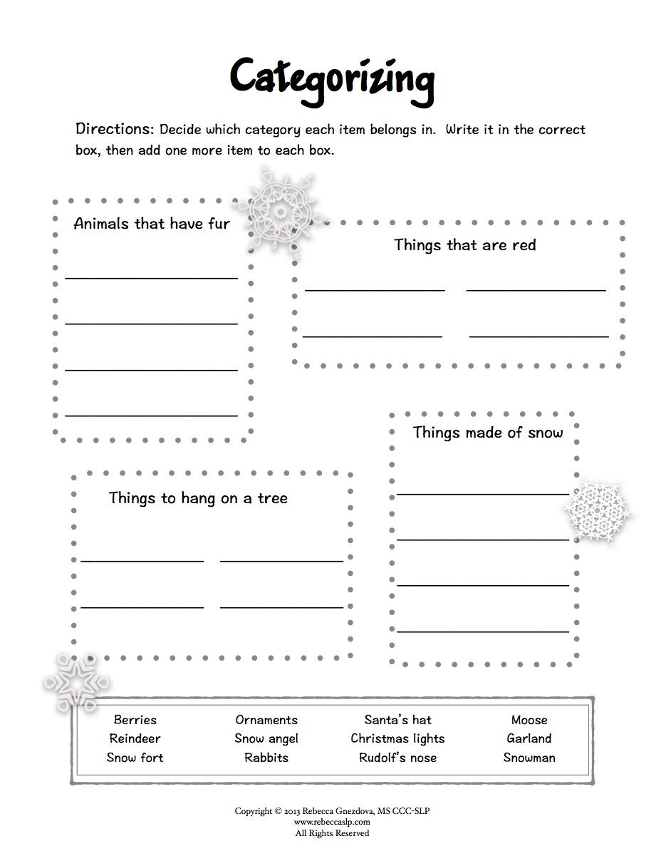 Frozen Noses Frozen Pipes And A Freebie Speech Therapy Worksheets 