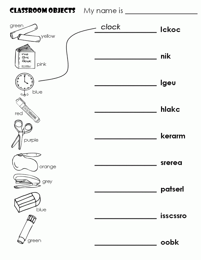Fun And Effective Worksheet For Nursery Class Learning Printable