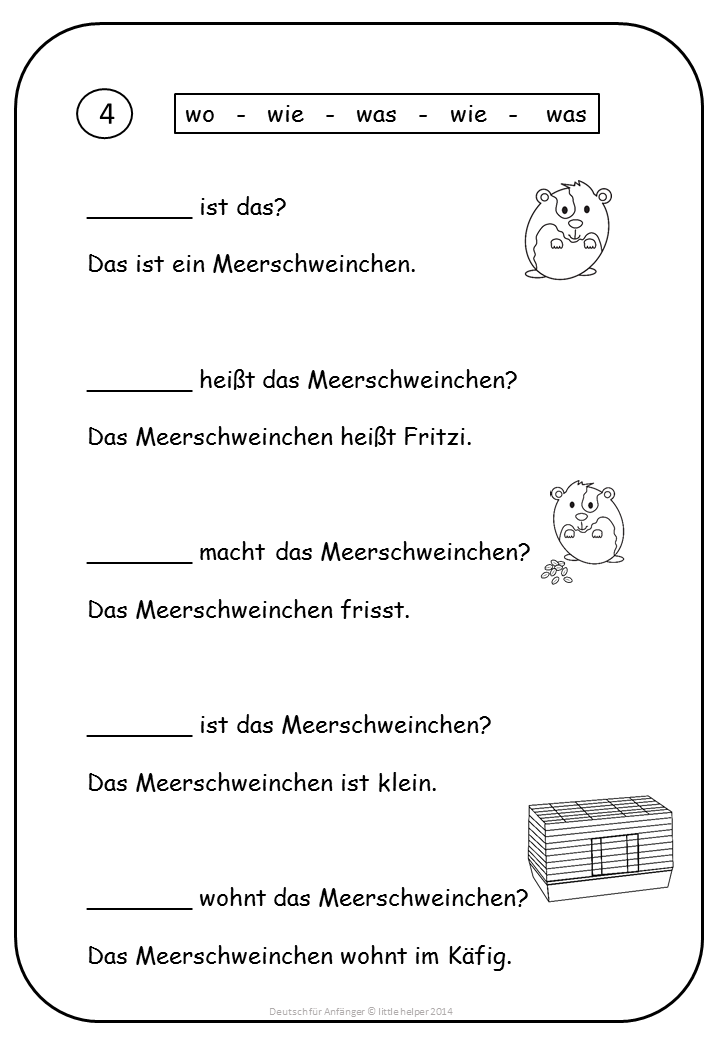 German For Beginners Easy Reading Texts And Worksheets Learning 
