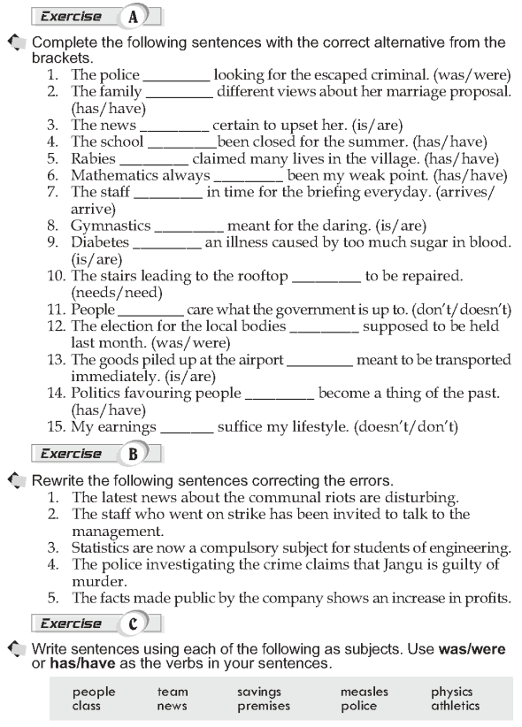 Grade 10 Grammar Lesson 24 Subject And Verb Agreement 1 Subject And 