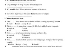 Grade 10 Vocabulary Test 6 Worksheet