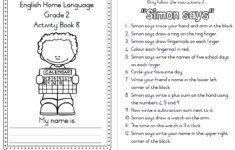 Grade 2 English Home Language Term 3 Activity Book 7 9 My Klaskamer