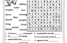 Grade 3 English Word Power Workout Worksheet Ideas