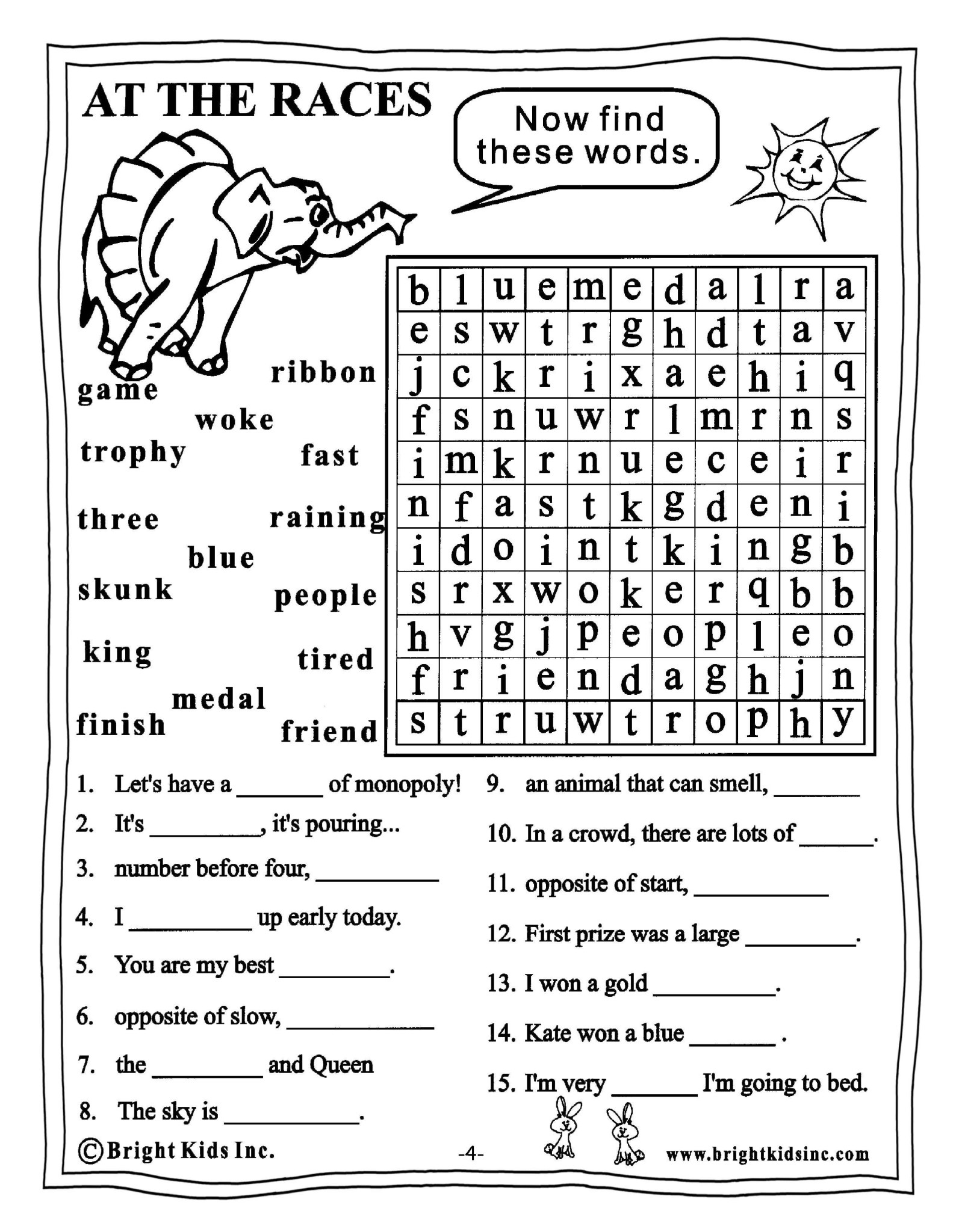 Grade 3 English Word Power Workout Worksheet Ideas