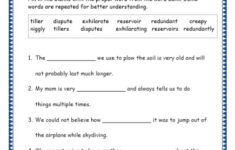 Grade 4 Vocabulary Words And Worksheets Lets Share Knowledge
