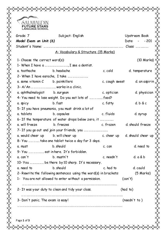 Grade 6 Language Worksheets Pdf