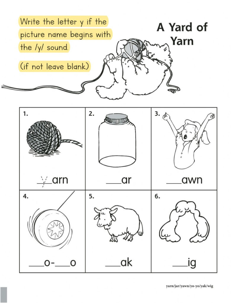 Language Worksheets Grade R | Language Worksheets