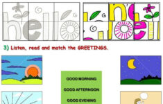 Greeting Interactive Worksheet In 2020 English As A Second Language