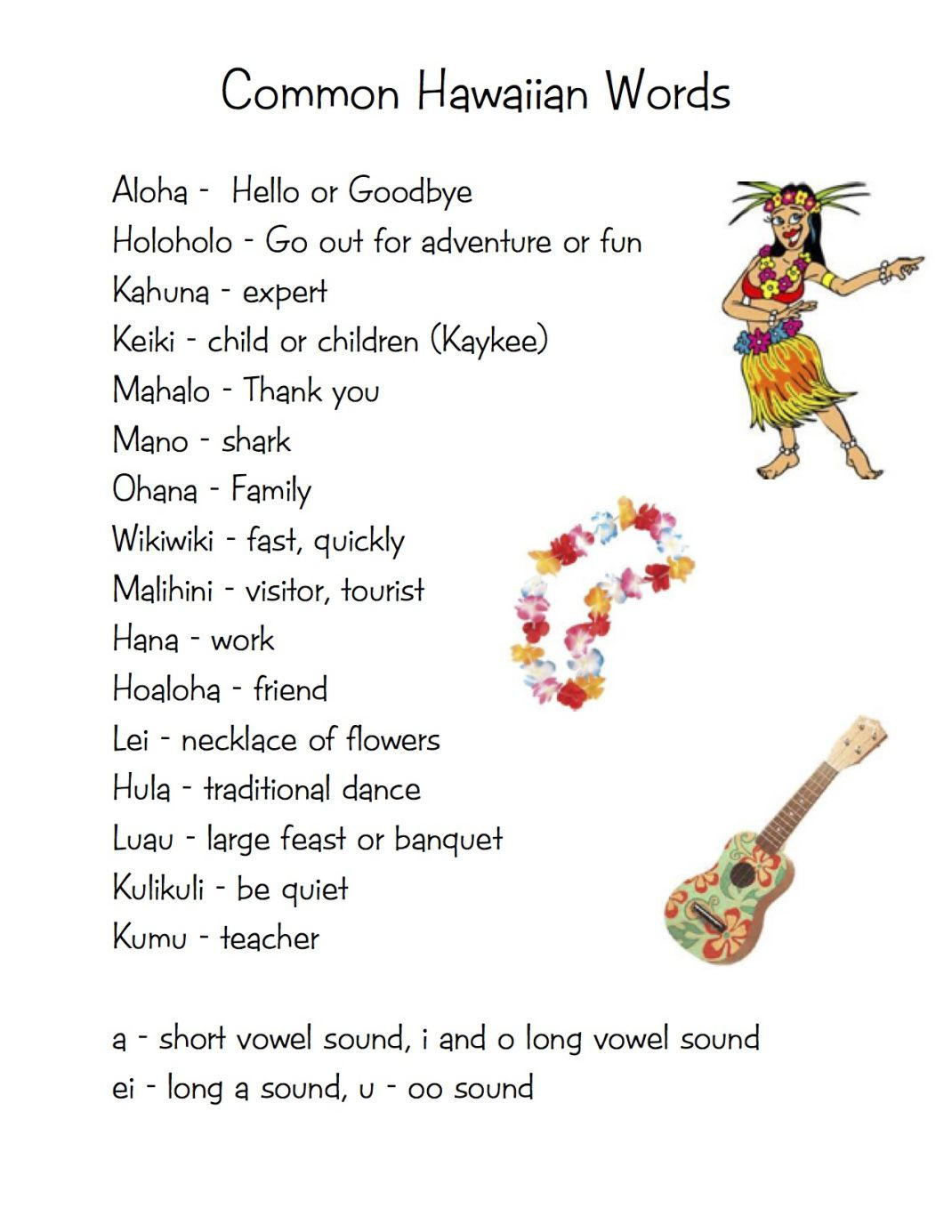 Hawaiian Luau Hawaiian Crafts Hawaiian Phrases Hawaiian Luau