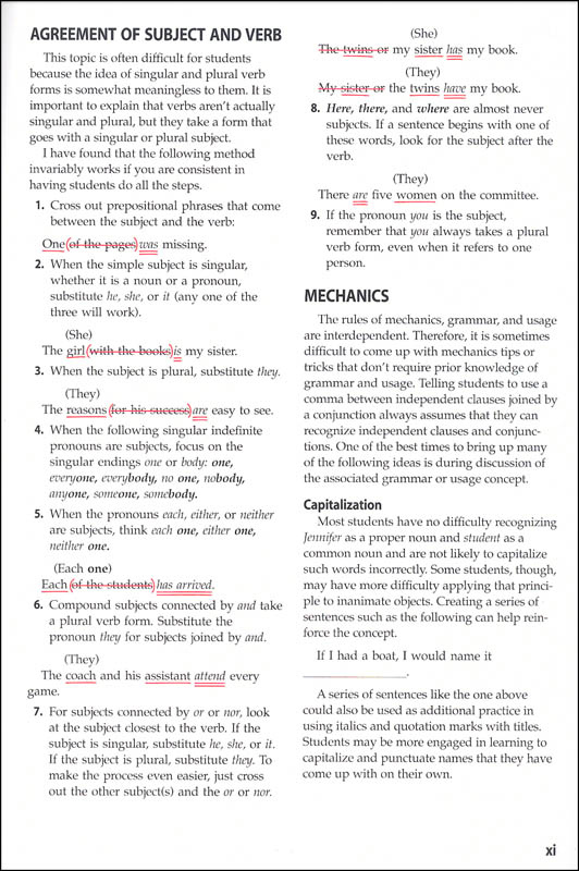 Holt Traditions Warriner s Handbook Developmental Language And Sentence 