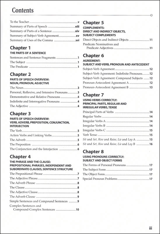 Language Handbook Worksheet 6 Answer Key