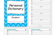 Homeschool Language Arts Free Printable Dictionary Skills Vocabulary