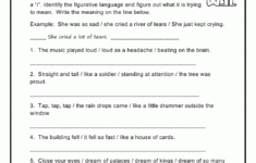 Identifying Figurative Language In Poetry