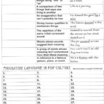 Identifying Figurative Language In Pop Culture Worksheet