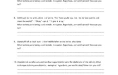 Identifying Figurative Language Worksheet 1 Pages 1 3 Db excel