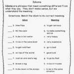 Idiom Worksheet 3rd Grade The Best Of Teacher Entrepreneurs Language