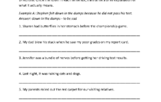 Idioms Worksheets Kids