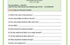 Image Result For Medicine Worksheets Printable Reading Worksheets