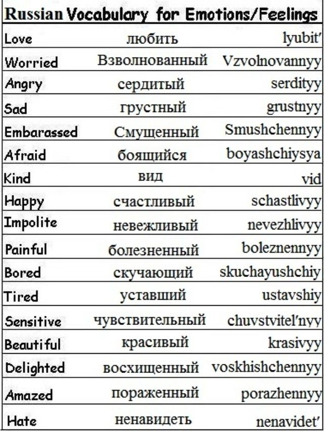 Russian Language Worksheets