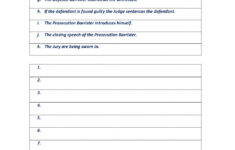In The Courtroom Worksheet