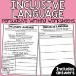 Inclusive Language Persuasive Writing Worksheets Persuasive Writing