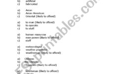 Inclusive Language Quiz ESL Worksheet By Garage