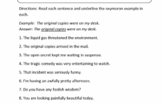 Interesting Lesson Plan In Literature For Grade 9 Oxymoron Figurative