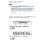 Interpreting Figurative Language Worksheet