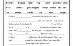 Joshua And Caleb Obey God Worksheet