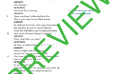 Julius Caesar Close Reading Worksheet Act 4 Scene 1 Teaching Resources