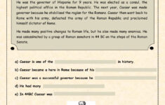 Julius Caesar Worksheet