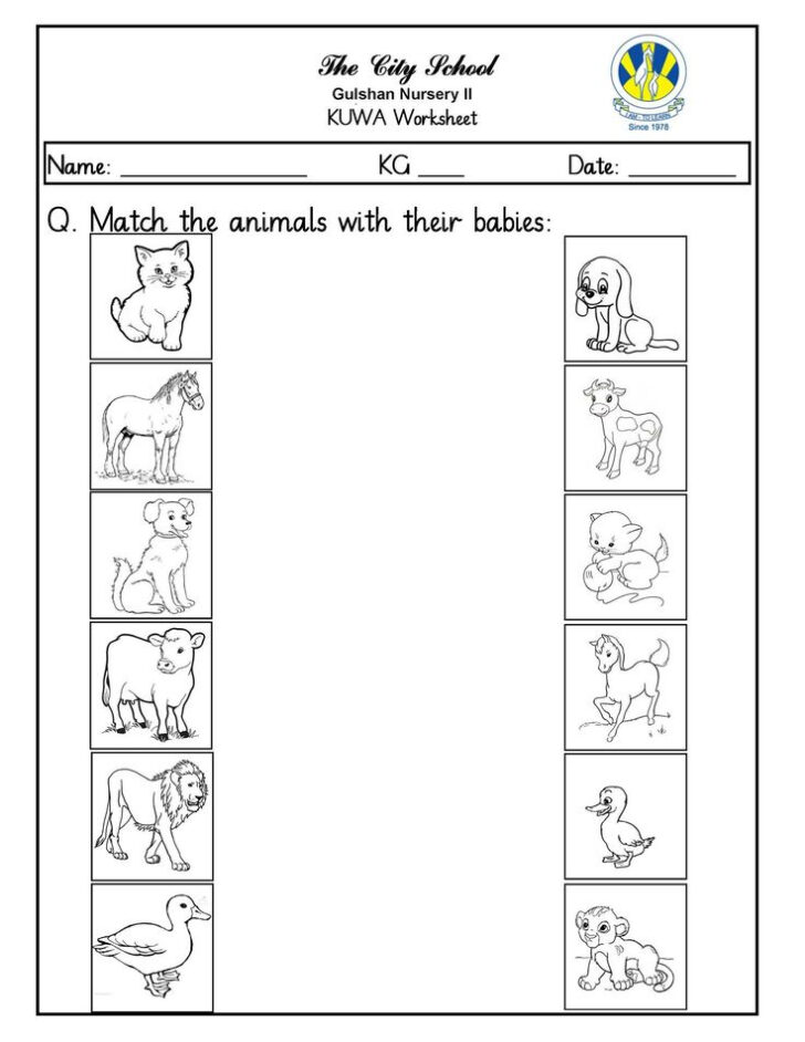 Nursery Worksheet For Kids