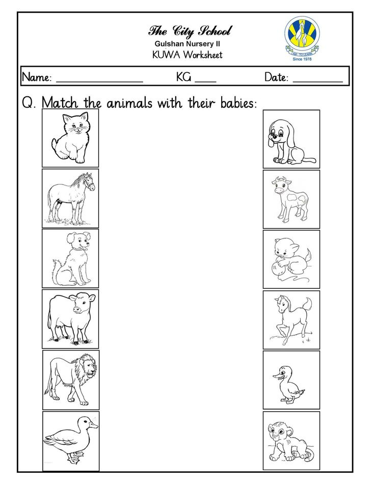 Kindergarten Nursery Worksheets For English Kids Worksheets Nursery 