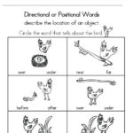 Kindergarten Positional Words Worksheet Positional Words Kindergarten