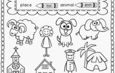Kindergarten Printable Worksheets PDF Kindergarten Language Nouns