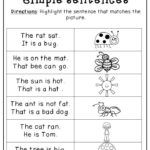 Kindergarten Spring Language Packet Silly Sentences Alphabet Line