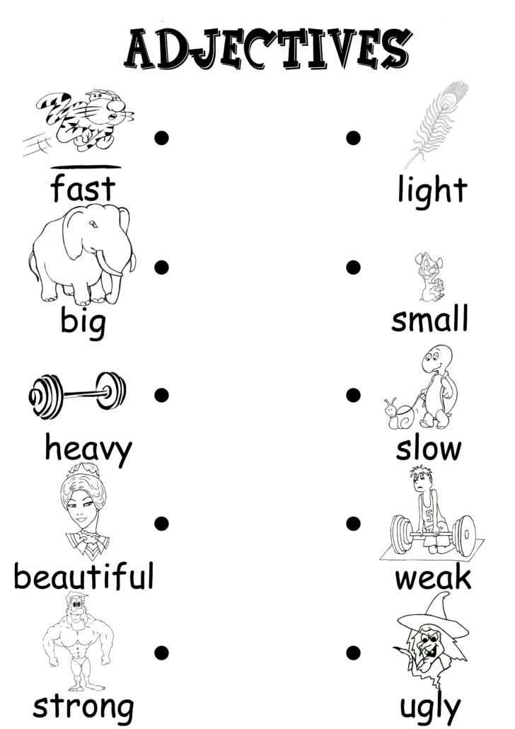 English Language Worksheets For Kindergarten