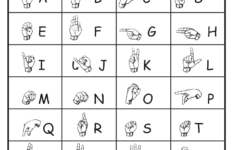 Kindergarten Worksheets Worksheets Sign Language