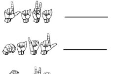 Kindergarten Worksheets Worksheets Sign Language