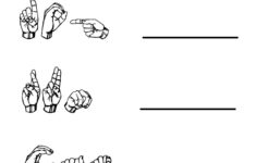 Kindergarten Worksheets Worksheets Sign Language