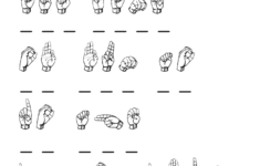 Kindergarten Worksheets Worksheets Sign Language