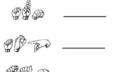 Kindergarten Worksheets Worksheets Sign Language