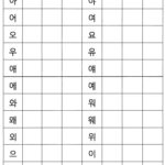 Korean Hangul Practice Sheet Korean Alphabet Worksheets Http Www