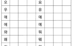 Korean Hangul Practice Sheet Korean Alphabet Worksheets Http www